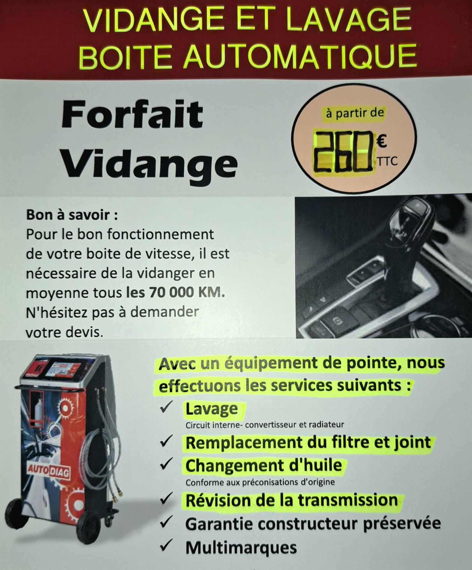 Kit De Vidange, Boîte Automatique Au Meilleur Prix